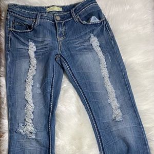 Low rise bell bottom jeans